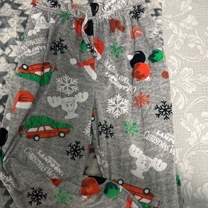 Kids Gray Christmas Pajama Bottoms